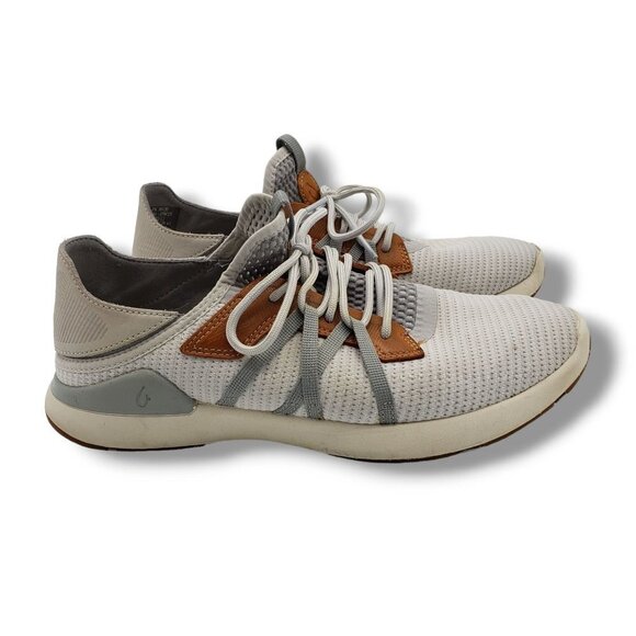 Olukai Mio Li Sneaker Mens 8 Mist Grey Drop In Heel Step In‎